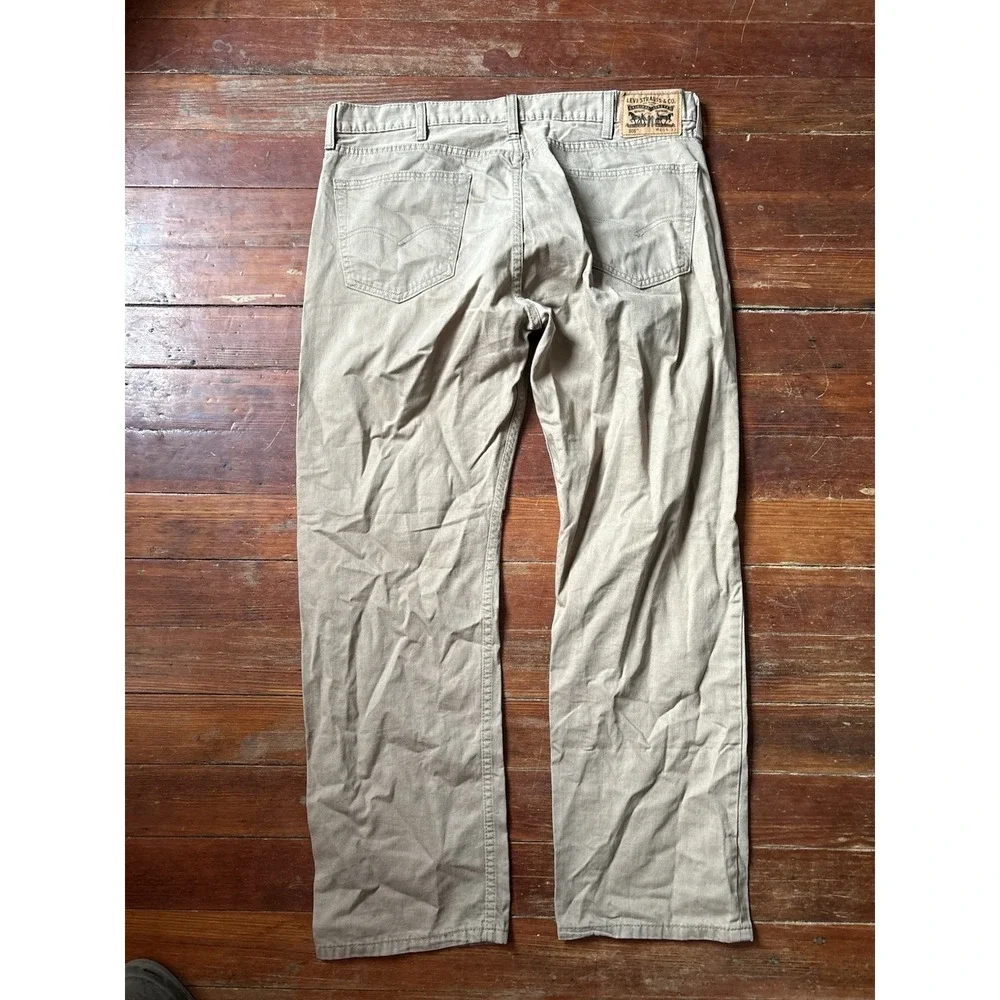 Levis 505 Mens‎ Jeans 40x32 Regular Fit Straight Leg Tan Khaki